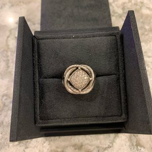 David Yurman Infinity Ring with diamonds size 5.5